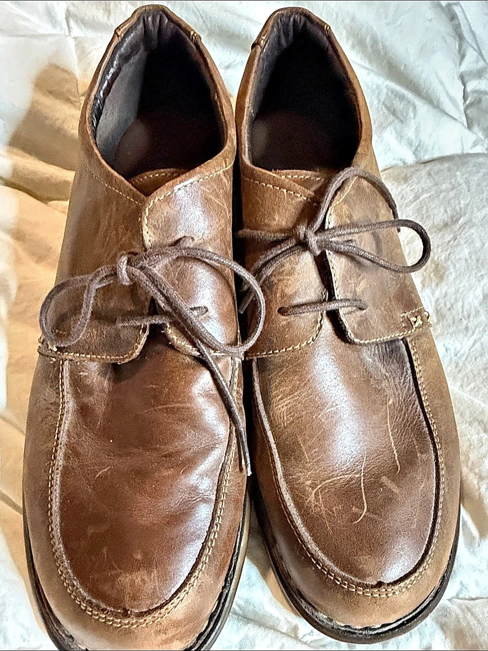 Born D84683 Leather Brown Boat Shoes